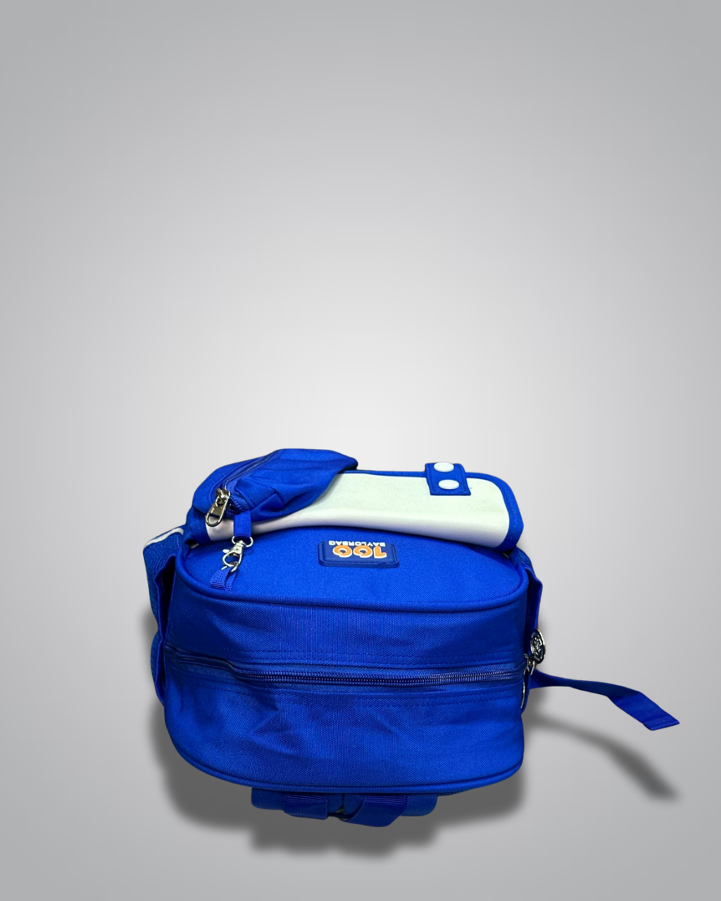BAYLORBAG blue and green student backpack with matching pencil pouch- Valentino Impex