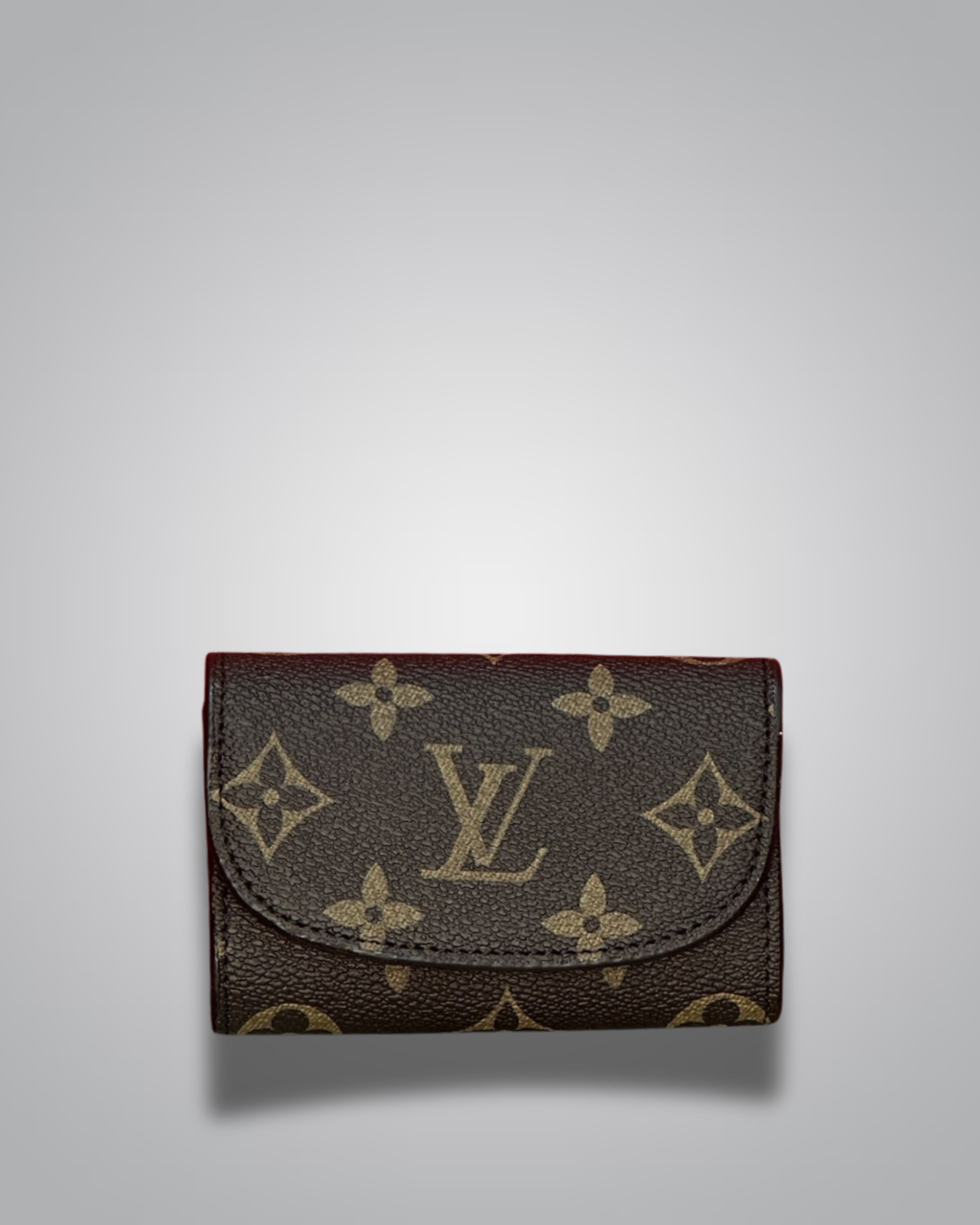 LV-Inspired Monogram Compact Wallet