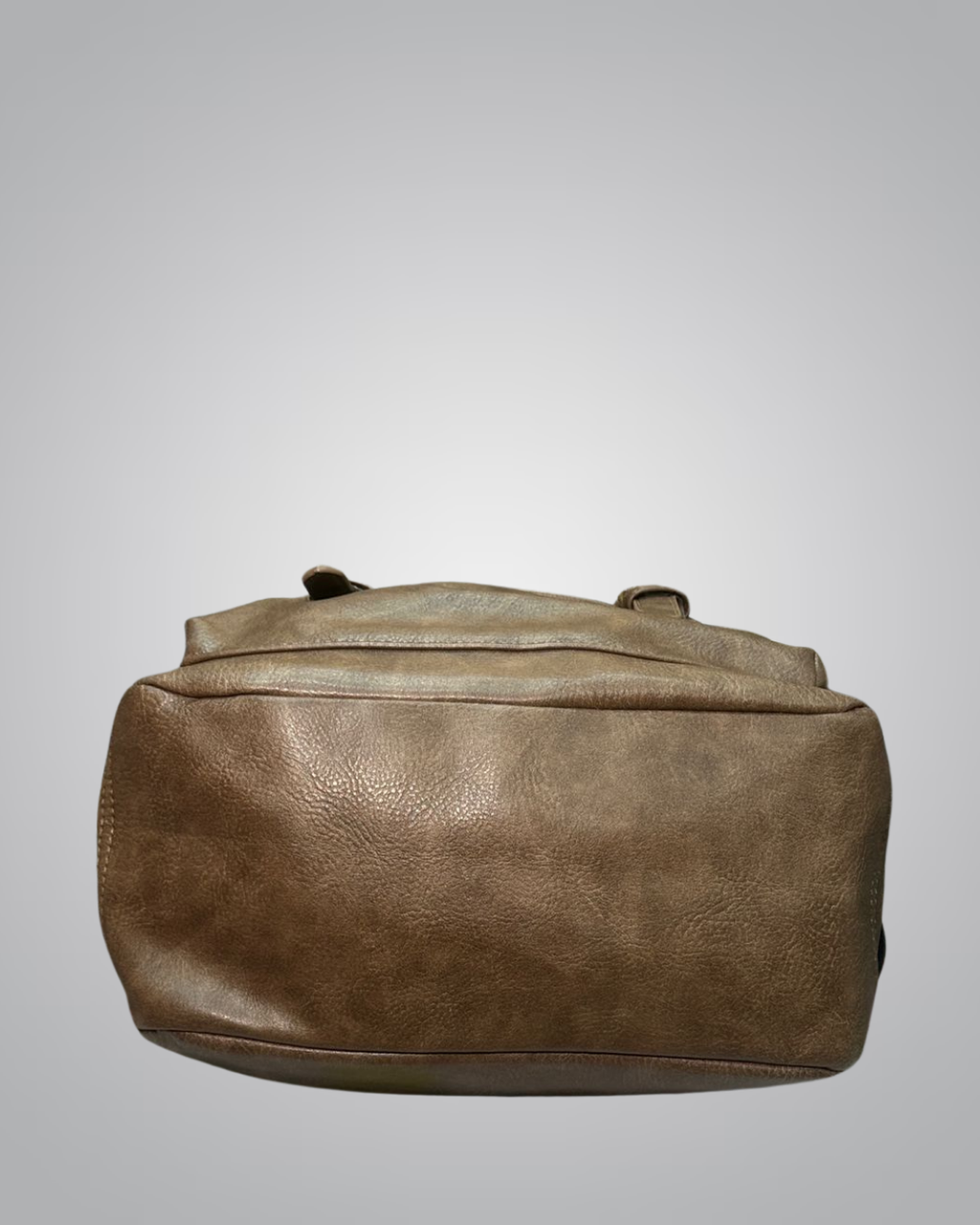 Woodland Faux Leather Travel Backpack – Brown