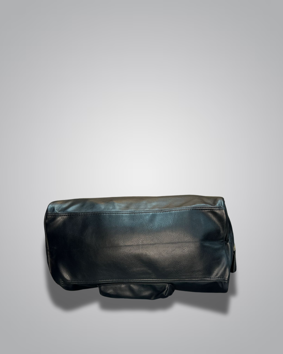 Black leather clutch bag on a light gray background- Valentino Impex