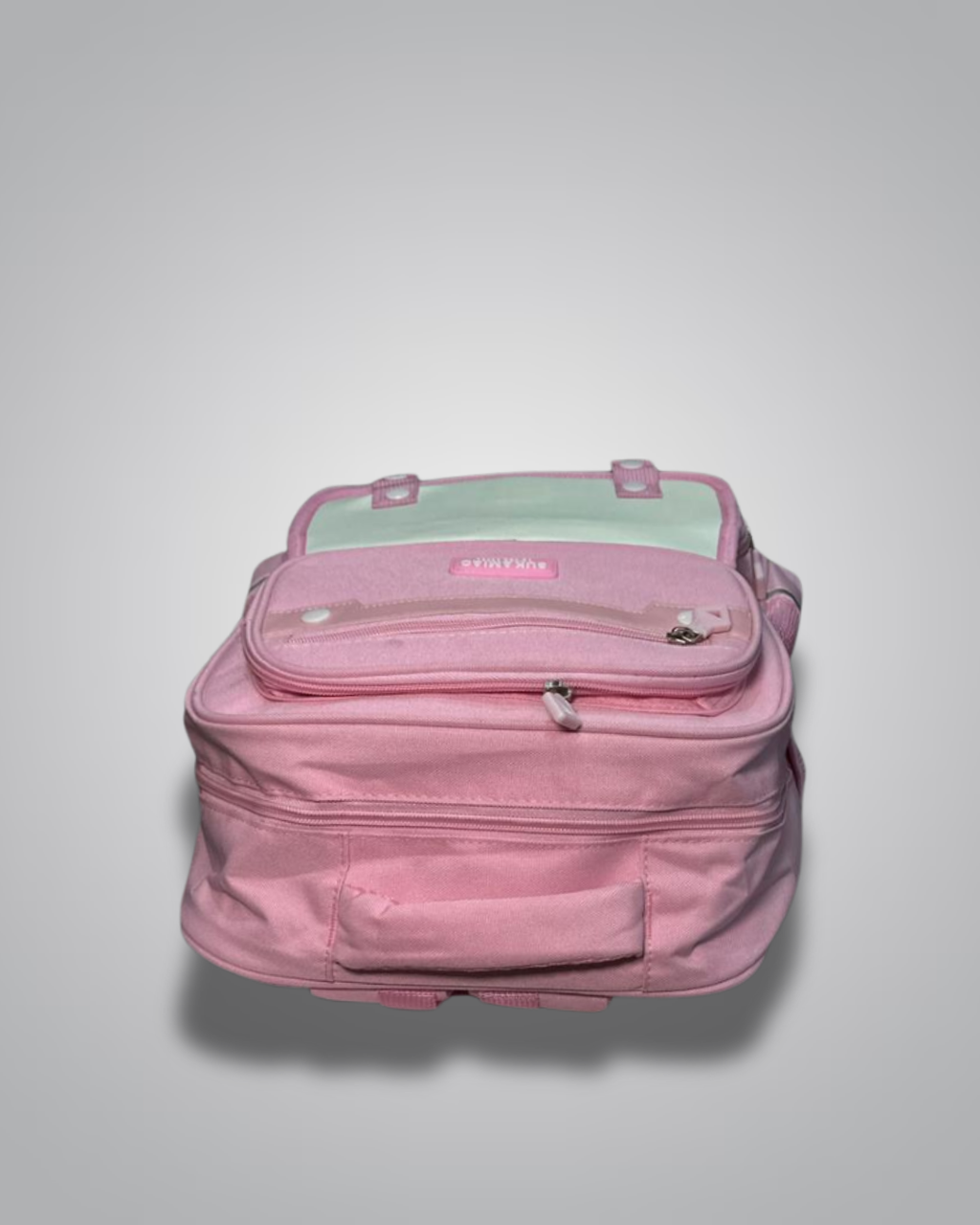 Pink backpack on a light gray background- Valentino Impex