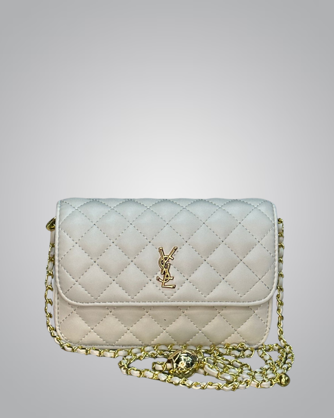 Elegant Quilted Chain Shoulder Bag – Classic Style with Gold Hardware