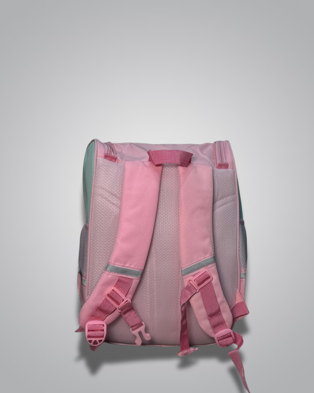 Pink backpack on a light gray background- Valentino Impex