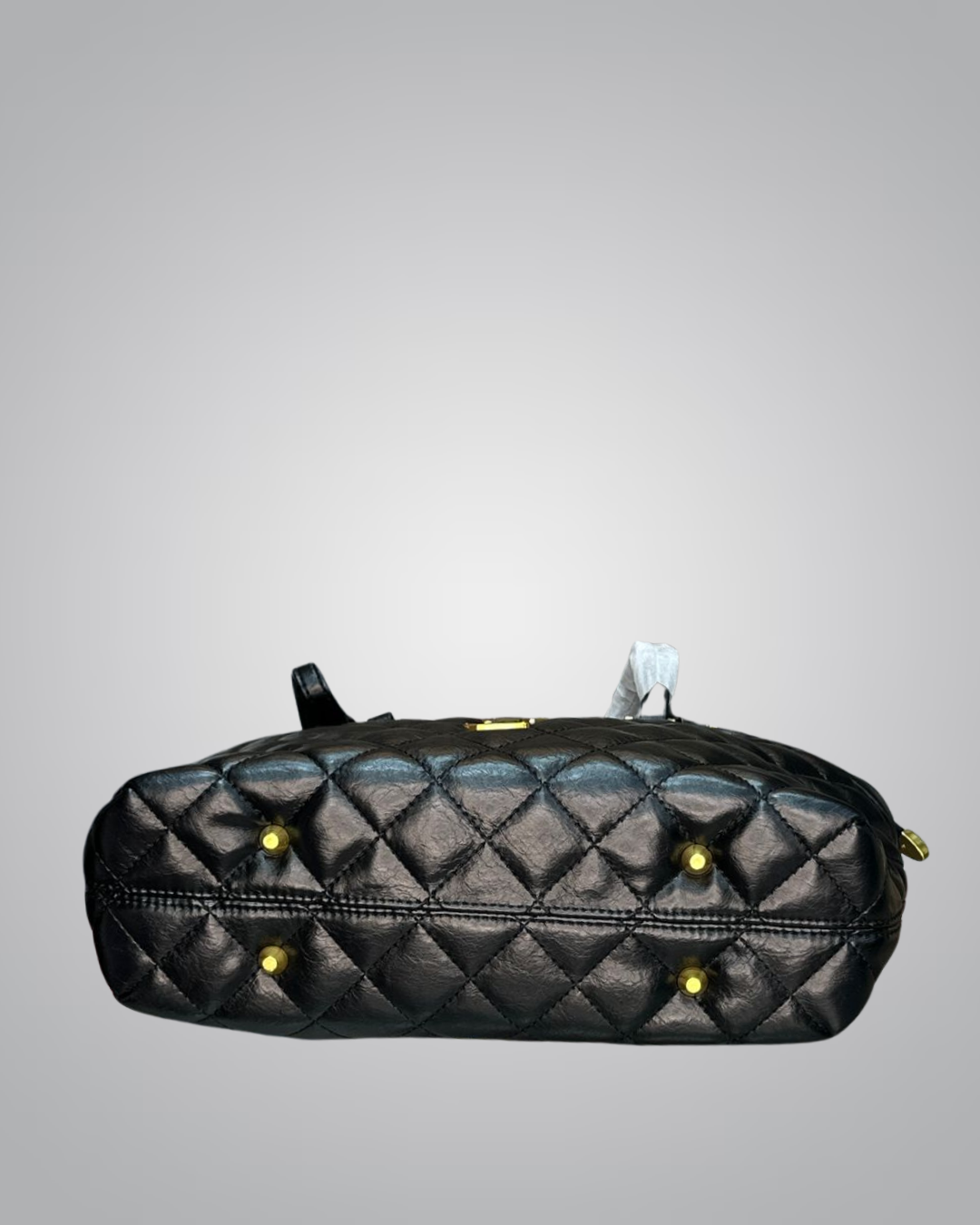 Saint Laurent (YSL) Classic Black Quilted Leather Handbag with Gold Hardware