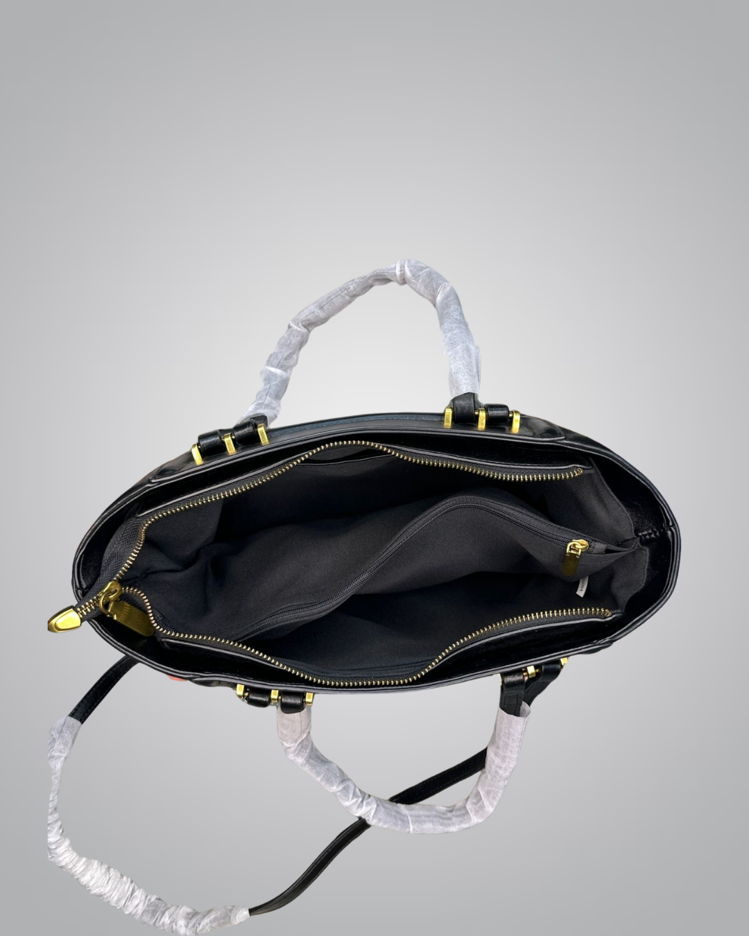 Saint Laurent (YSL) Classic Black Quilted Leather Handbag with Gold Hardware