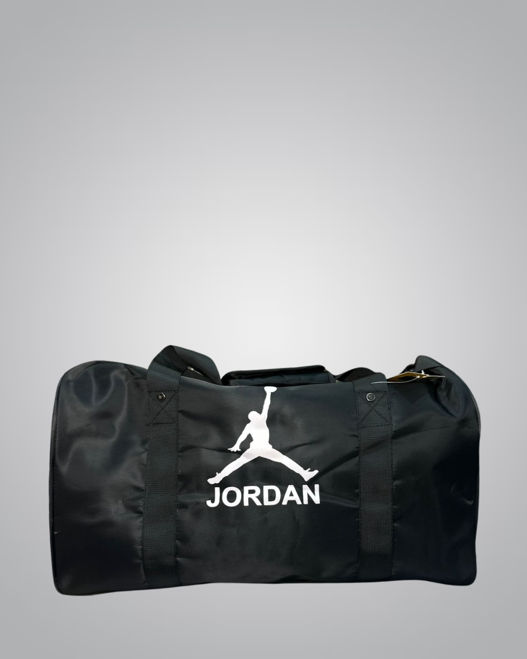 Jordan Black Nylon Travel Duffle Bag