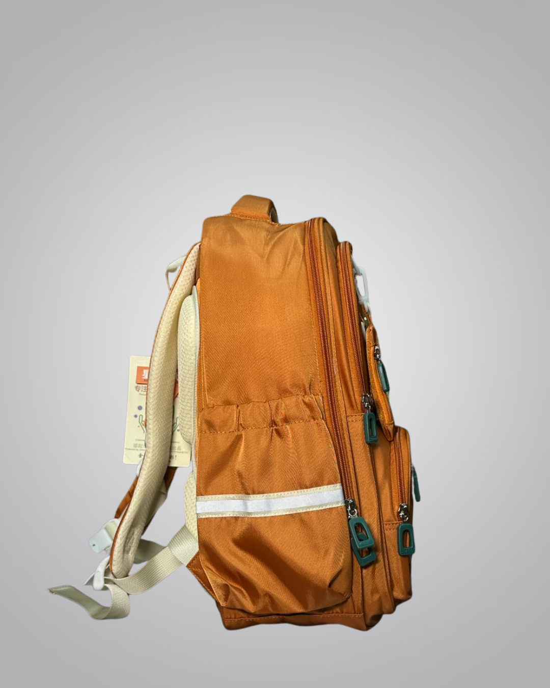 XIAOQI Trendy School Backpack – Hashtag Patch Edition with Side Pouch (4 Colors)