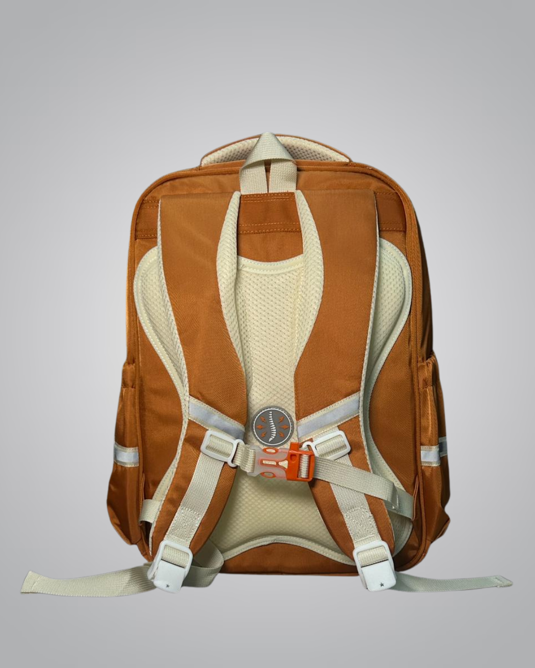XIAOQI Trendy School Backpack – Hashtag Patch Edition with Side Pouch (4 Colors)