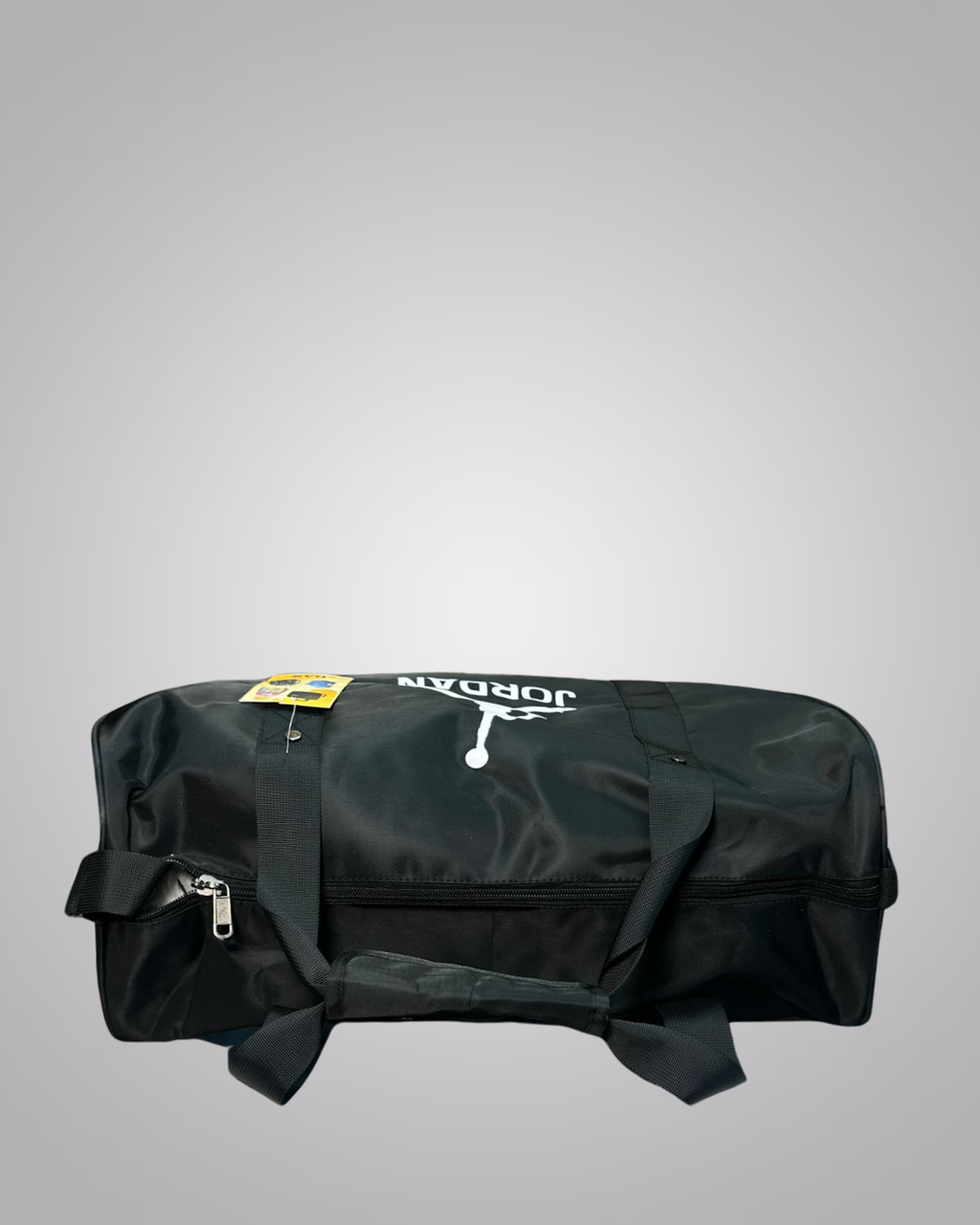 Jordan Black Nylon Travel Duffle Bag