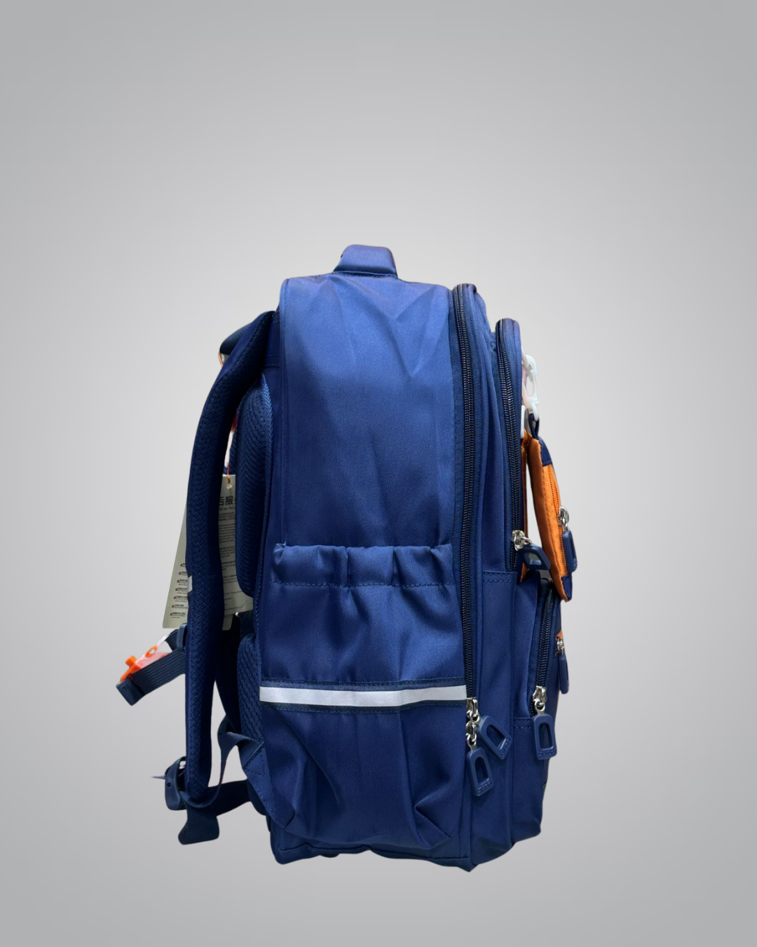 XIAOQI Trendy School Backpack – Hashtag Patch Edition with Side Pouch (4 Colors)