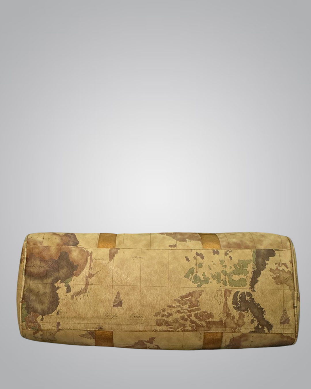 Vintage Map Print Canvas Travel Duffle Bag