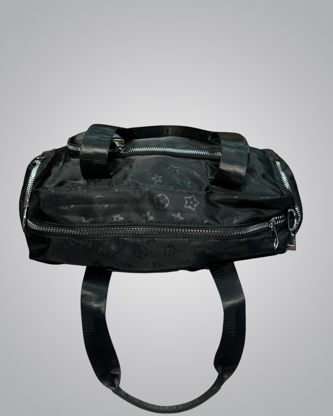 Stylish Black Branded Travel Duffel Bag – Lightweight & Durable
