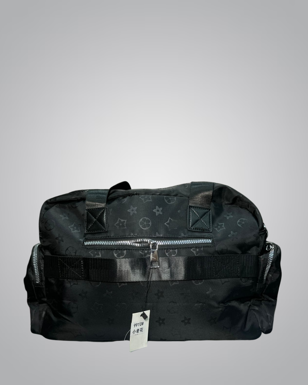 Stylish Black Branded Travel Duffel Bag – Lightweight & Durable