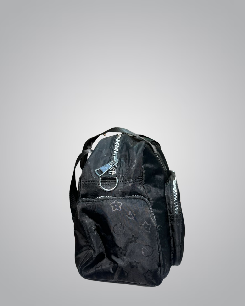 Stylish Black Branded Travel Duffel Bag – Lightweight & Durable