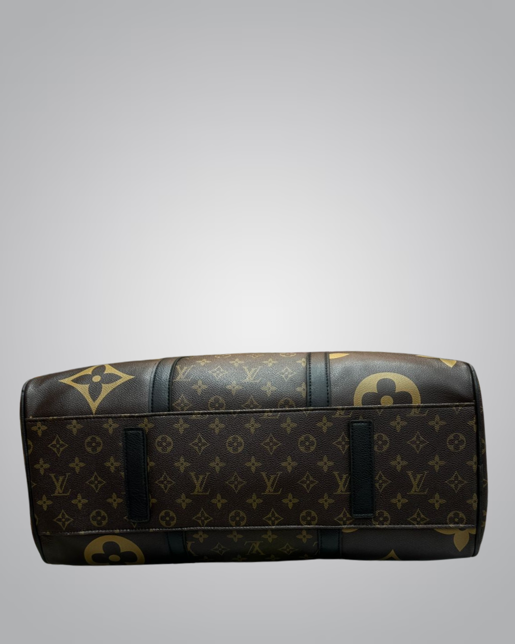 Luxury Designer-Inspired Black & Brown Travel Duffle Bag – Stylish & Spacious