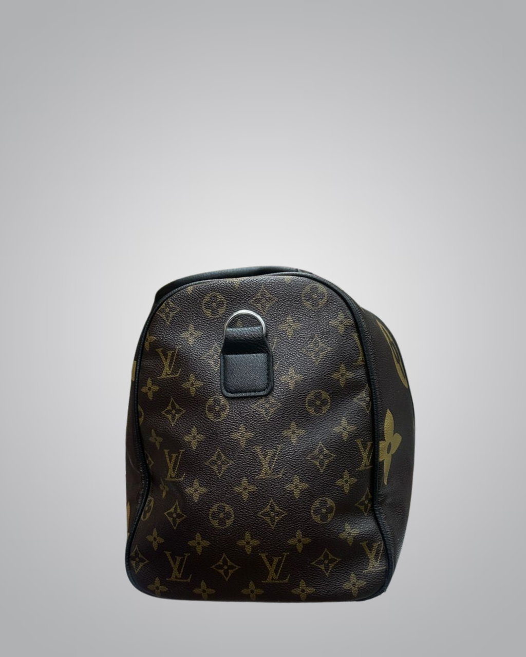Luxury Designer-Inspired Black & Brown Travel Duffle Bag – Stylish & Spacious