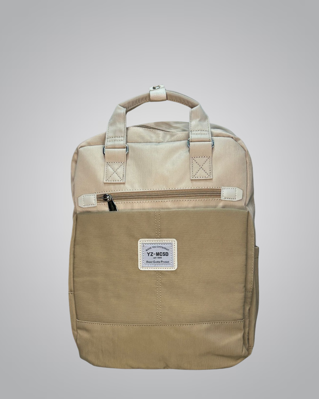 Structured Casual Kids Backpack – Cream Beige