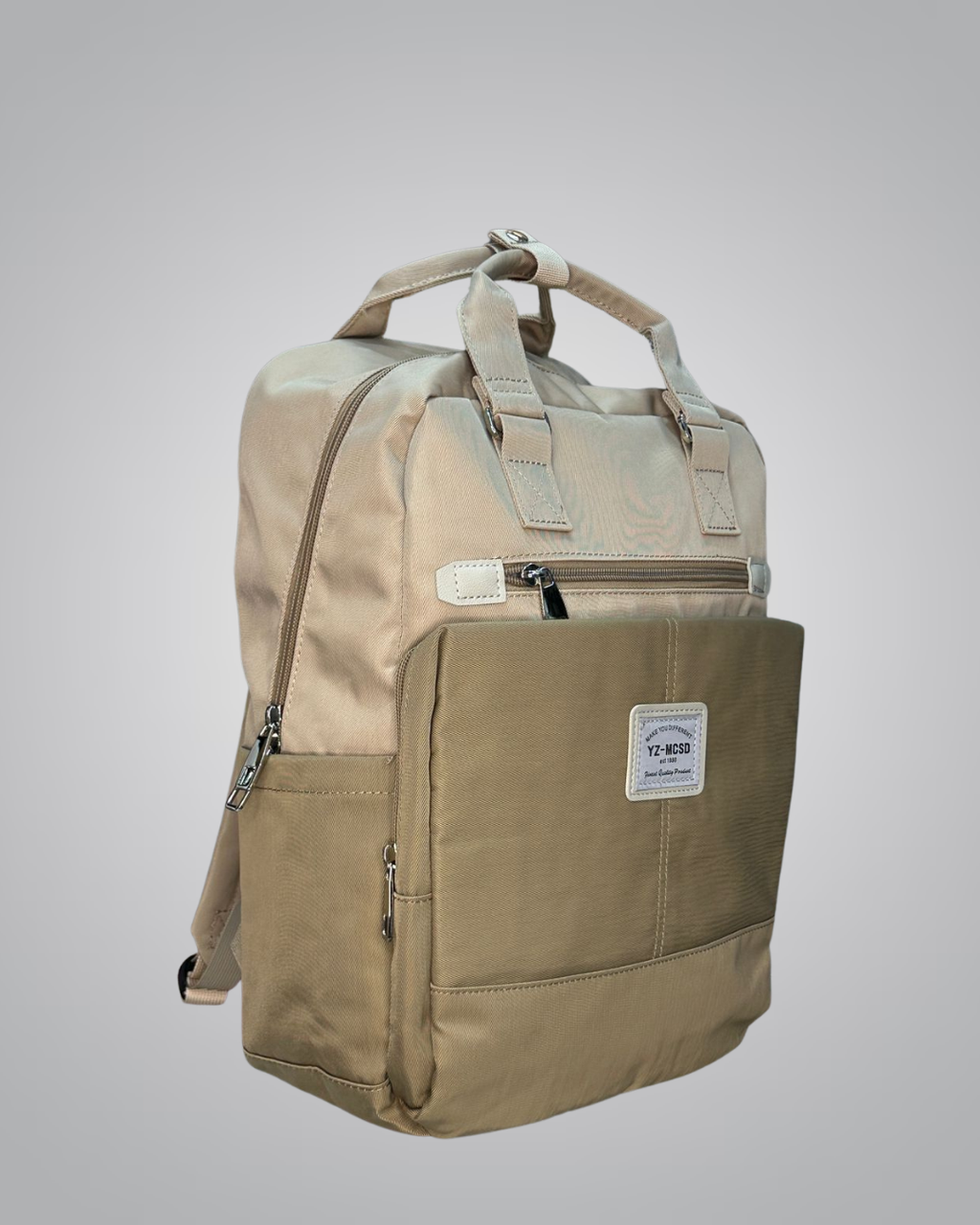 Structured Casual Kids Backpack – Cream Beige
