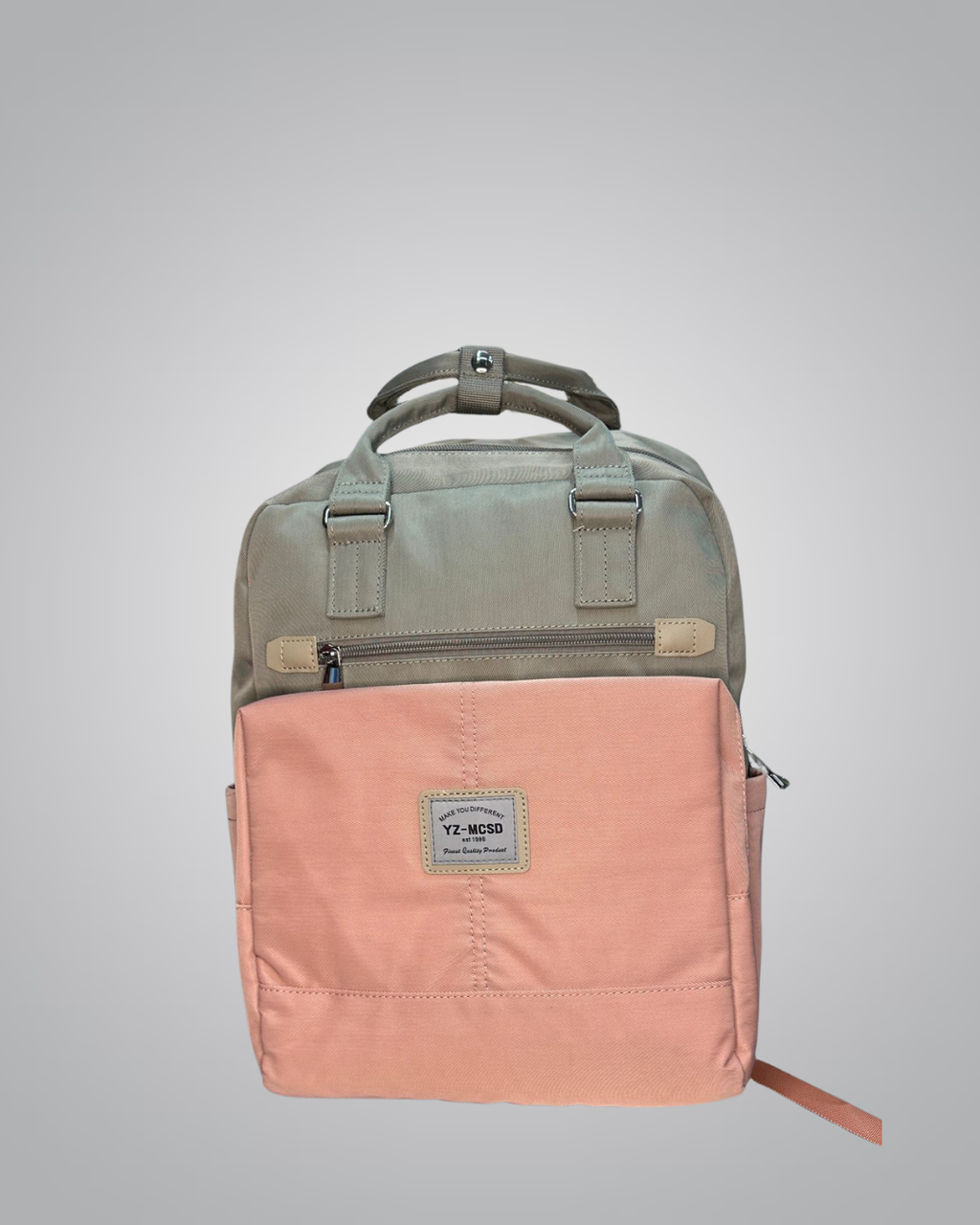 Structured Casual Kids Backpack – Olive Peach