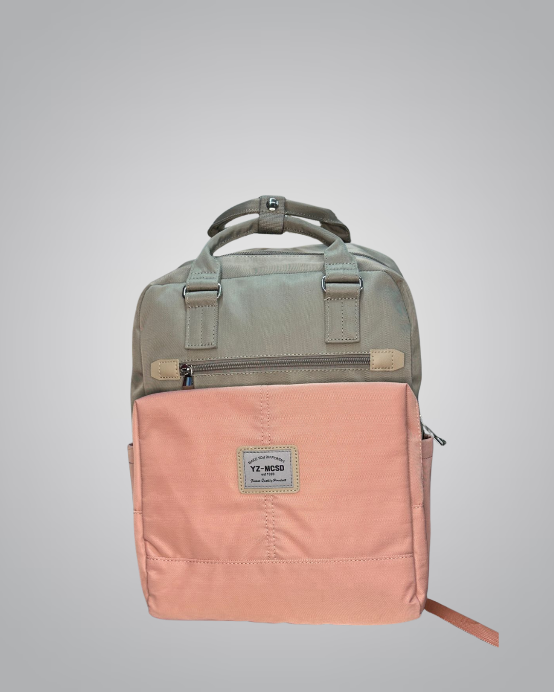 Structured Casual Kids Backpack – Olive Peach