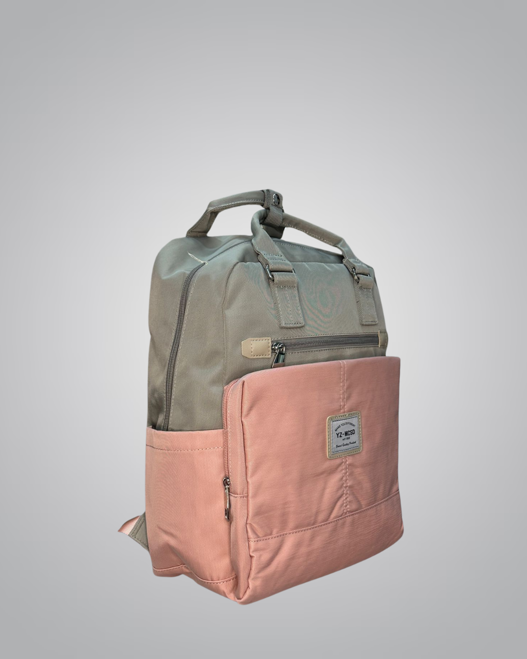 Structured Casual Kids Backpack – Olive Peach