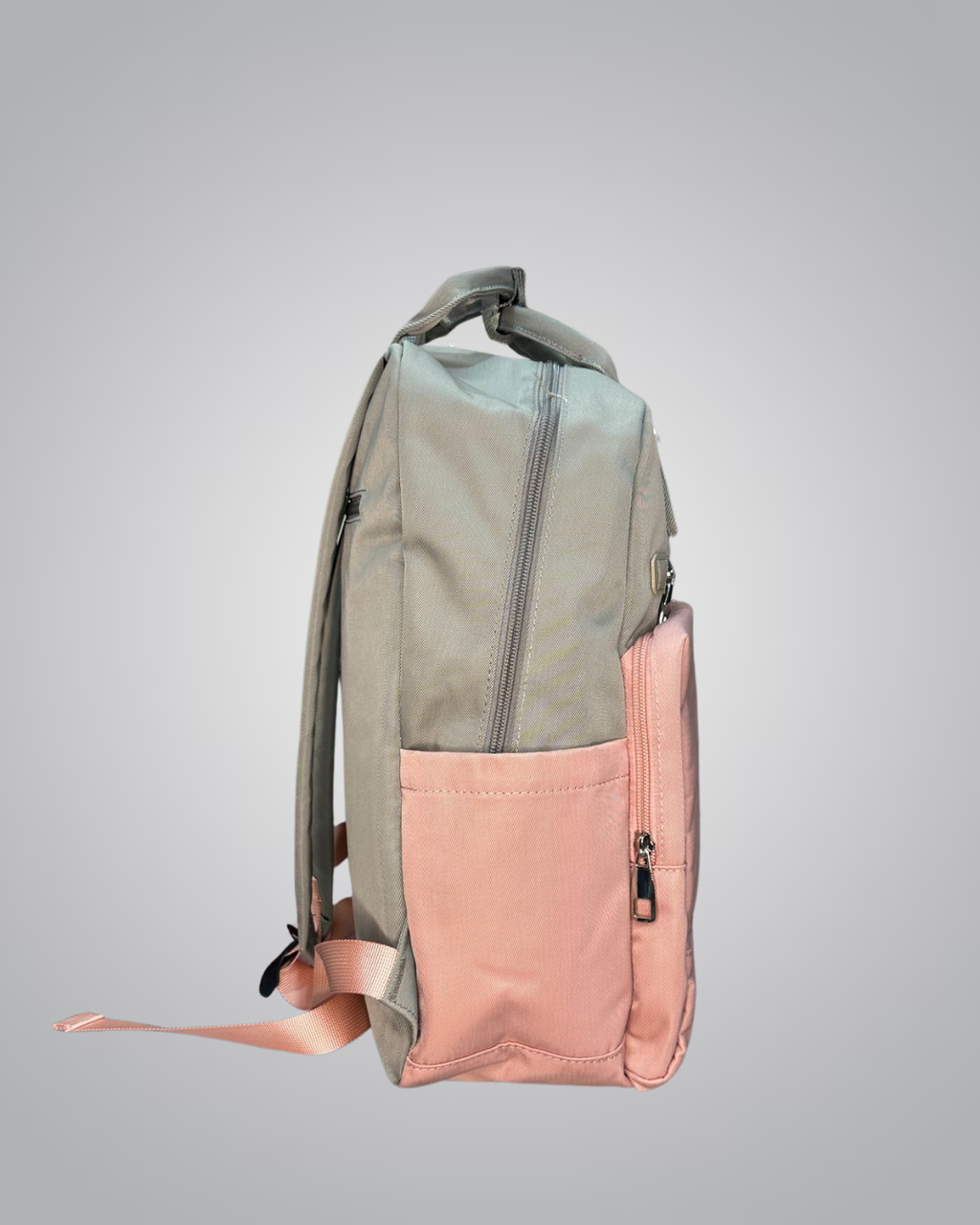 Structured Casual Kids Backpack – Olive Peach