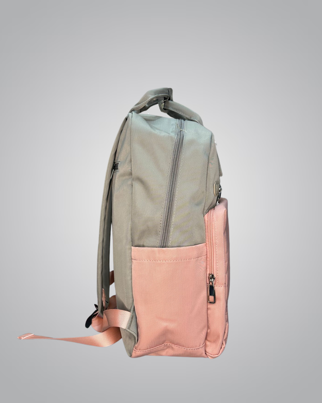 Structured Casual Kids Backpack – Olive Peach