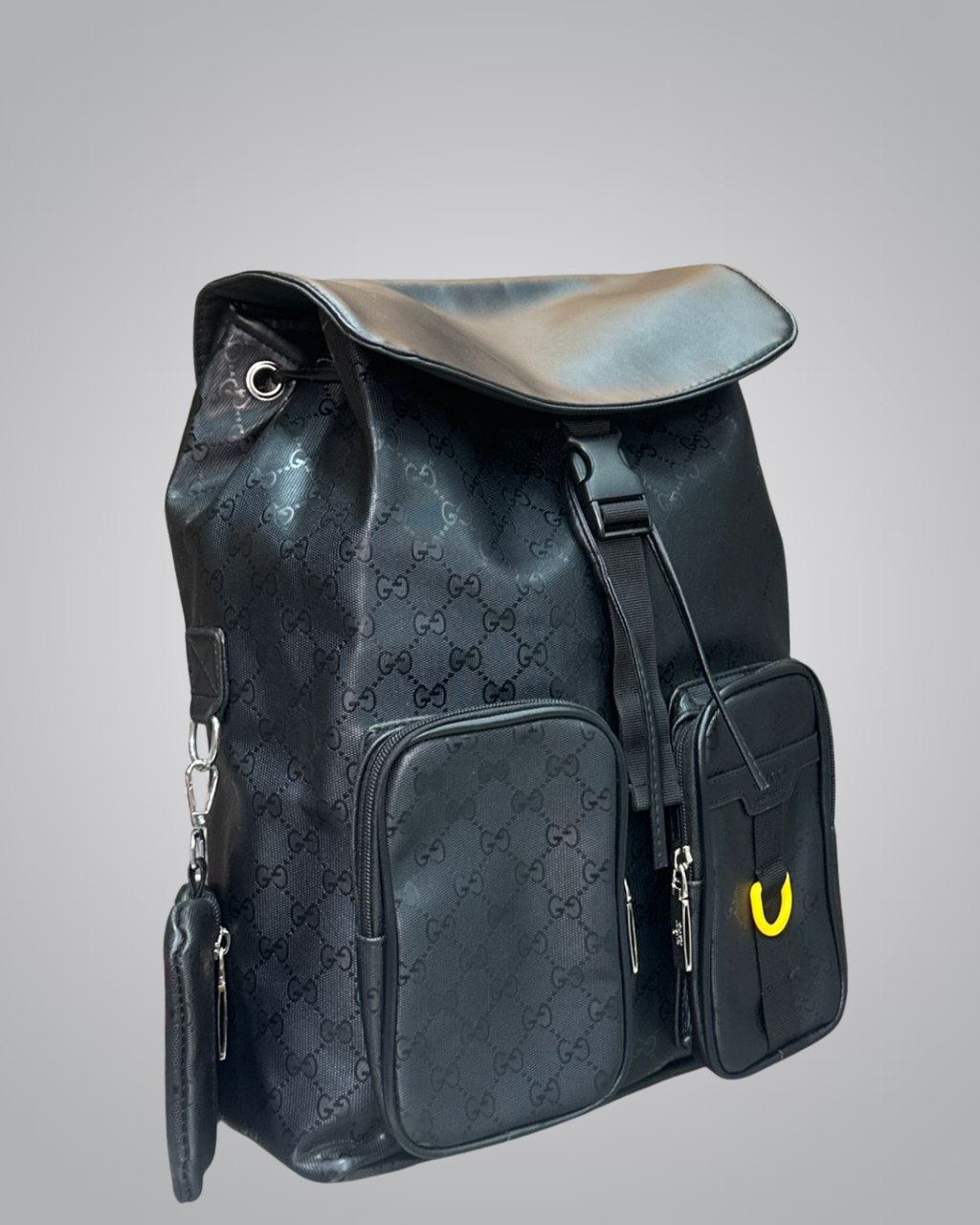 Gucci Inspired Black Backpack