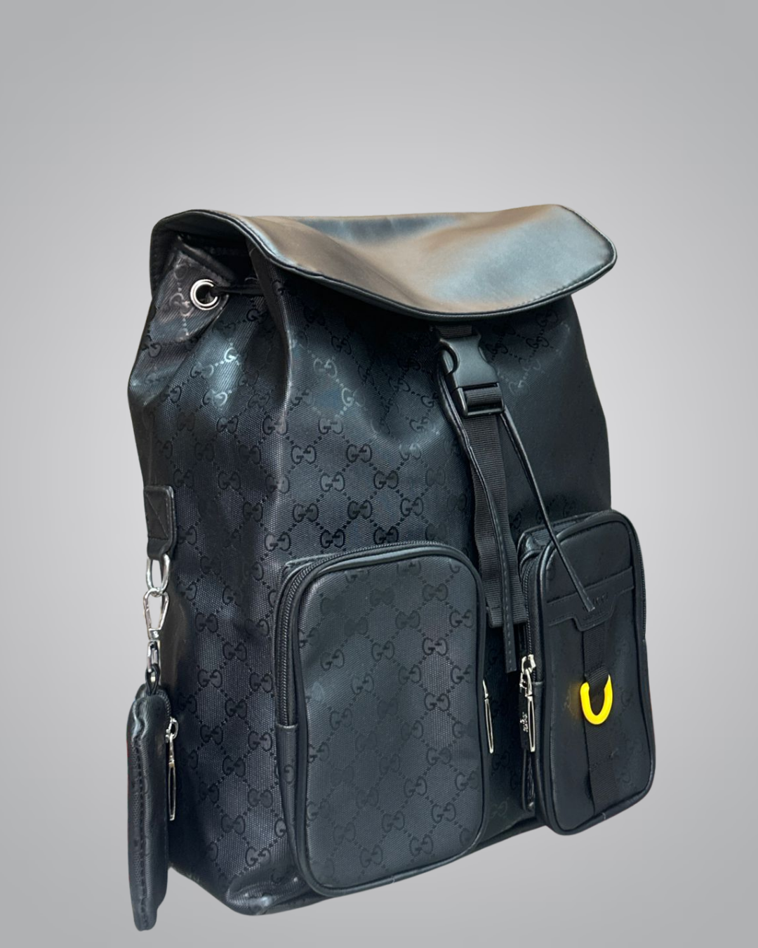 Gucci Inspired Black Backpack