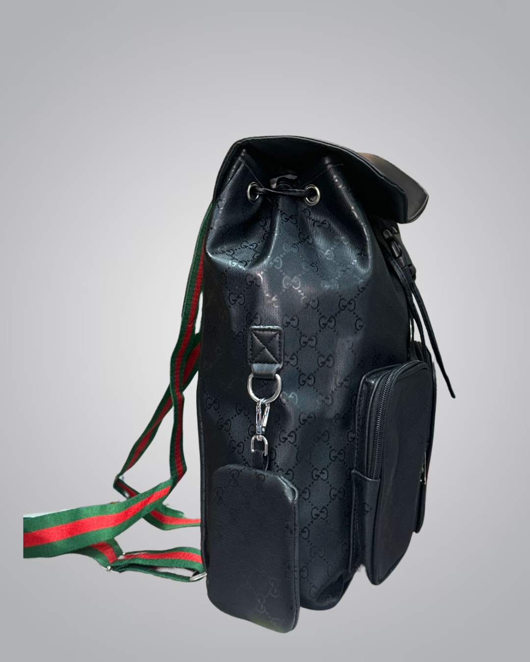 Gucci Inspired Black Backpack