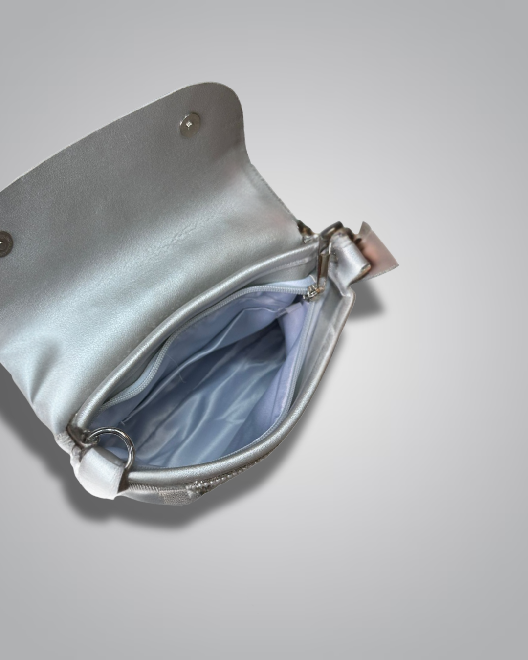 Floral embellished party clutch with pearl handle – Valentino Impex

