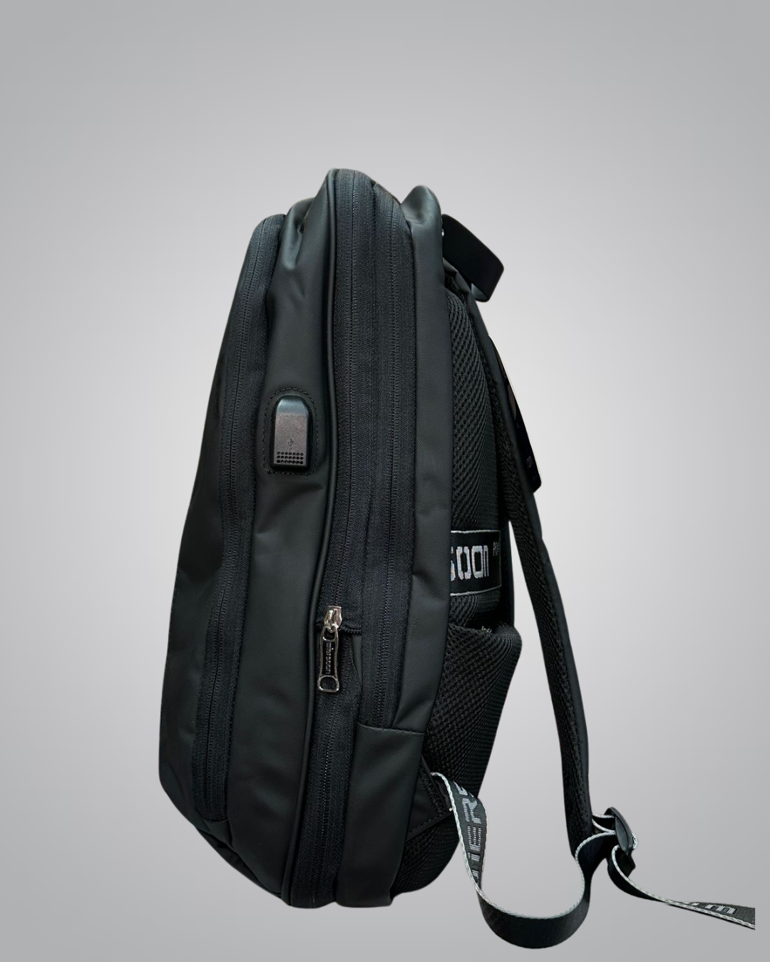 WiERSON Newest Black Stylish Laptop Backpack