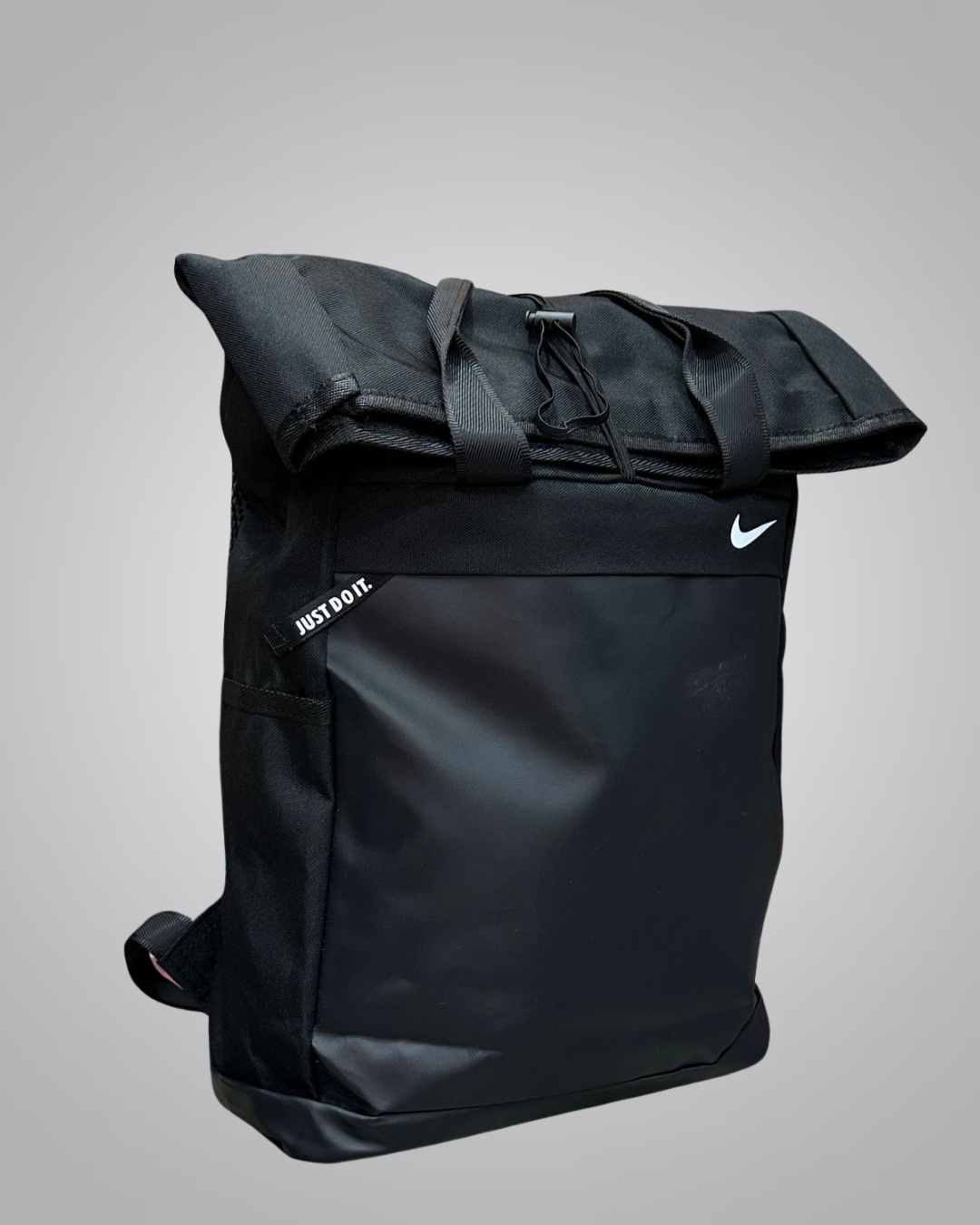 Nike Black Roll-Top Backpack – Stylish & Durable Everyday Bag