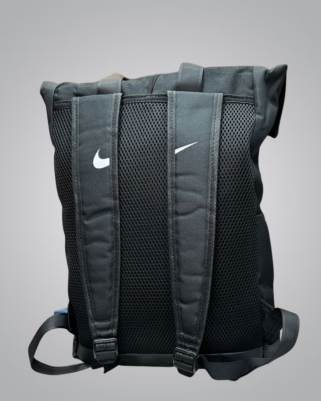 Nike Black Roll-Top Backpack – Stylish & Durable Everyday Bag