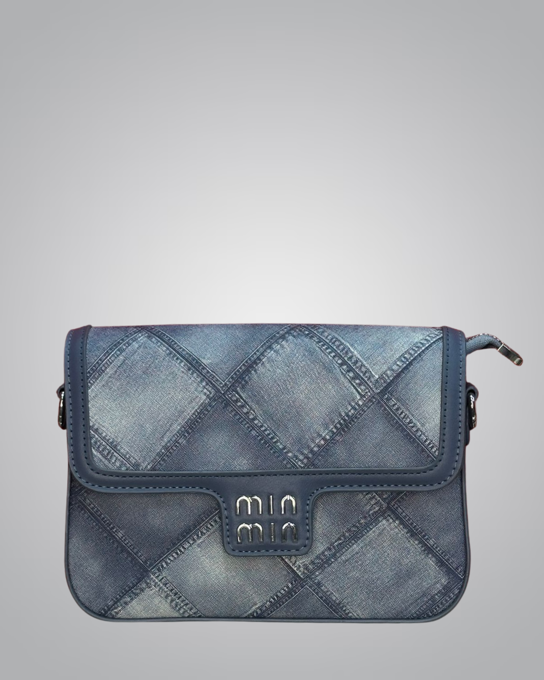 Mim Mim Stylish Denim Patterned Crossbody Bag