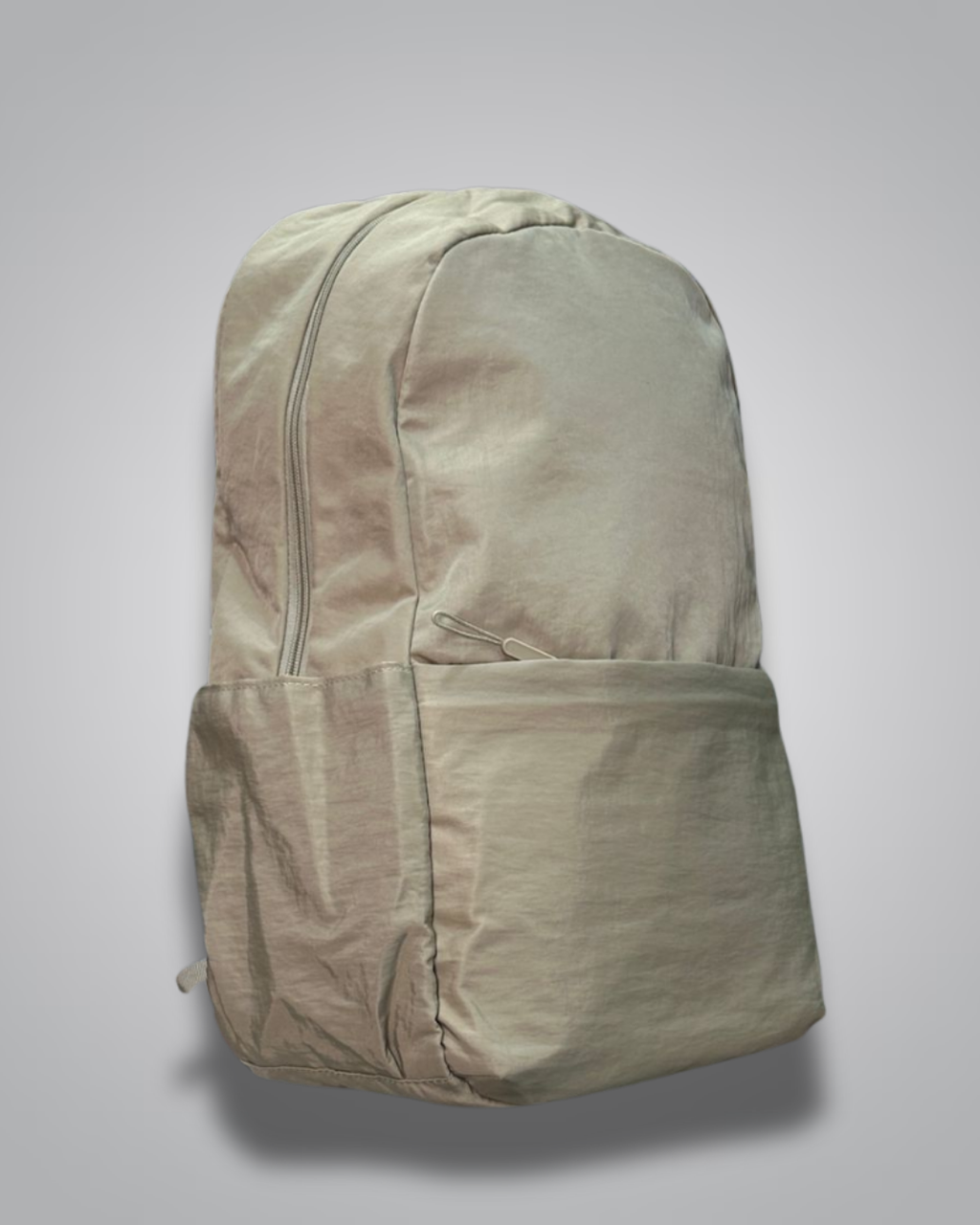 Beige backpack on a light gray background- valentini impex
