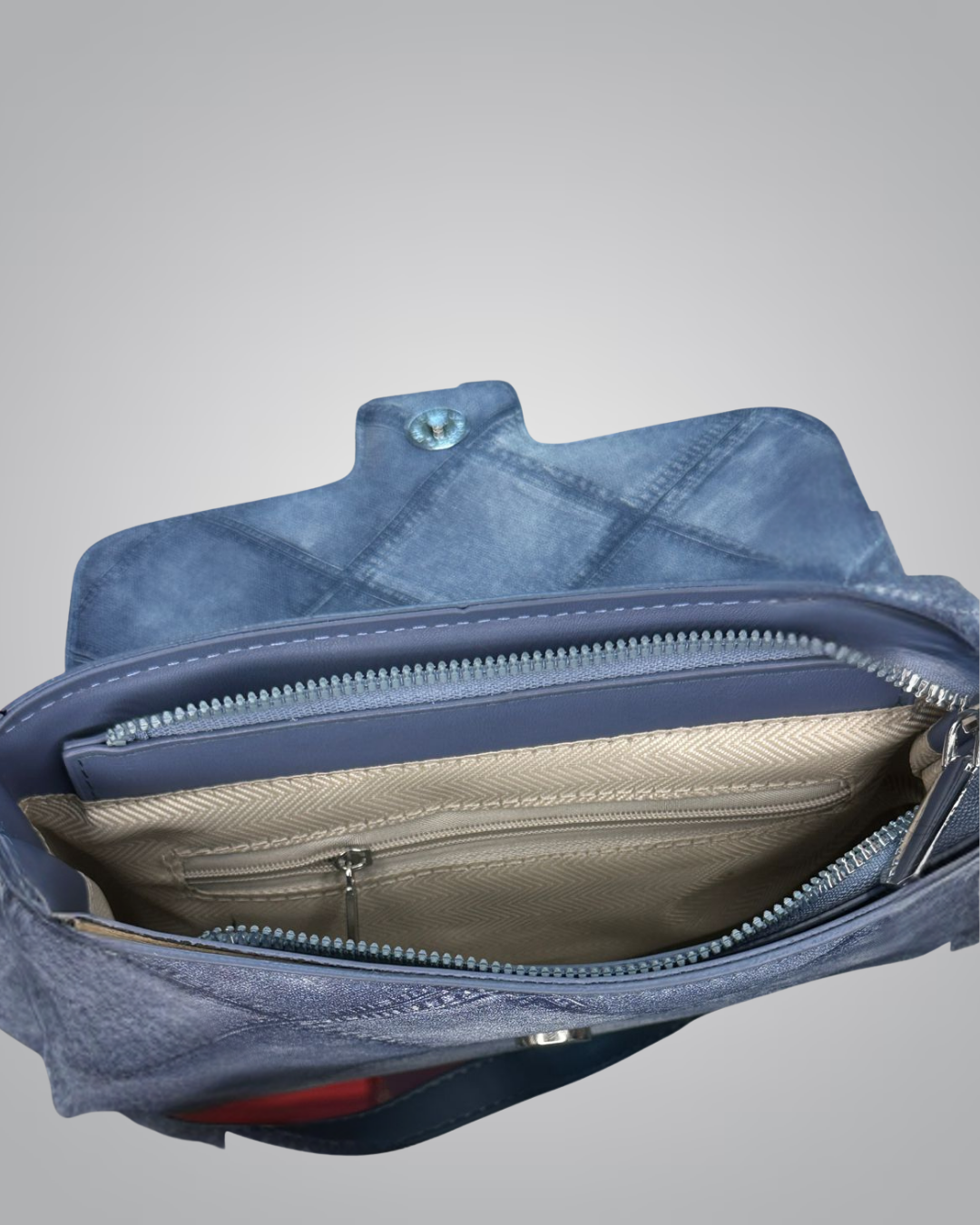 Mim Mim Stylish Denim Patterned Crossbody Bag