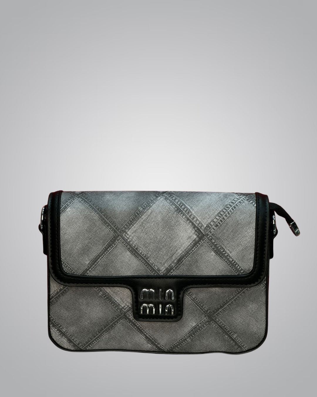 Mim Mim Stylish Denim Patterned Crossbody Bag