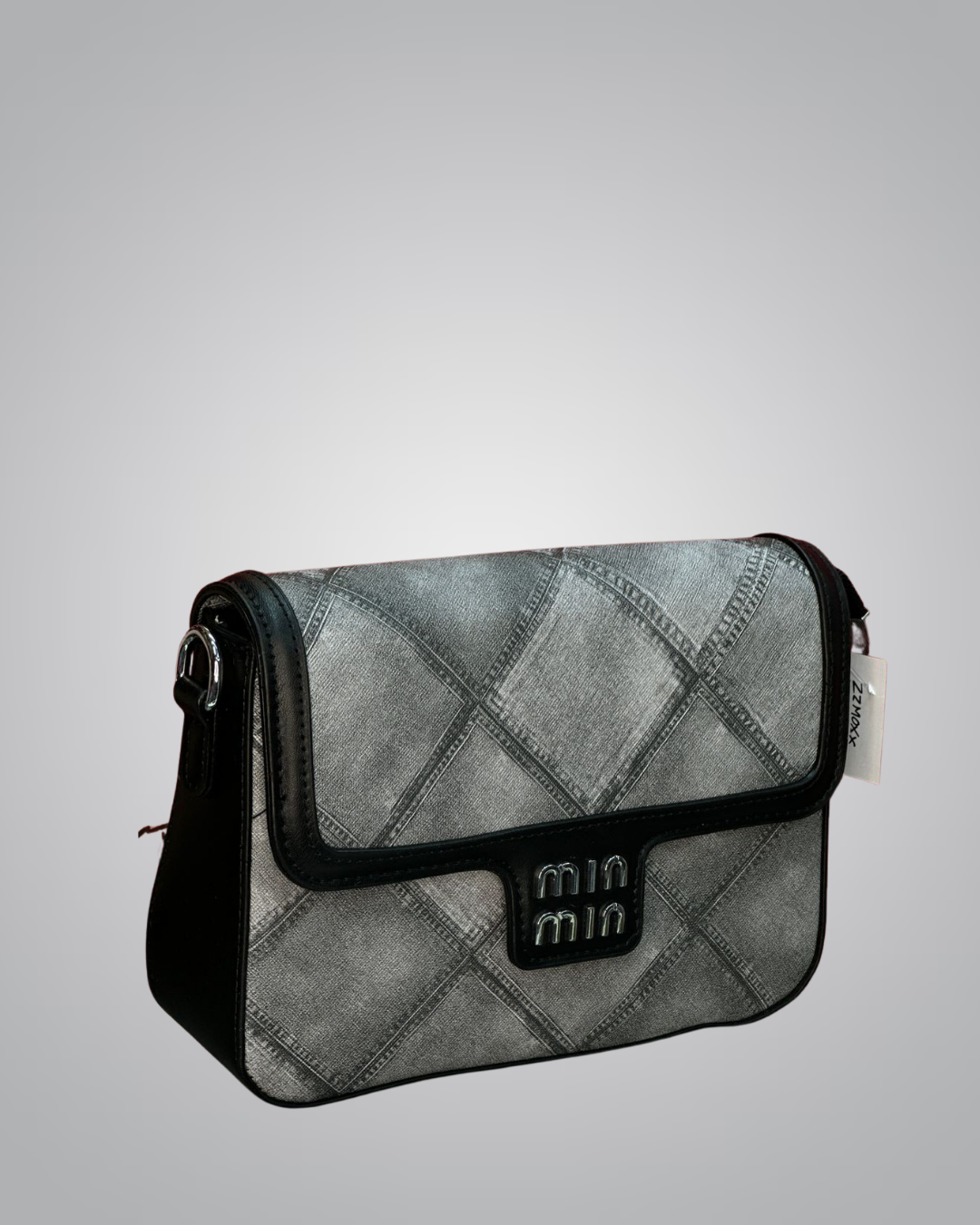 Mim Mim Stylish Denim Patterned Crossbody Bag