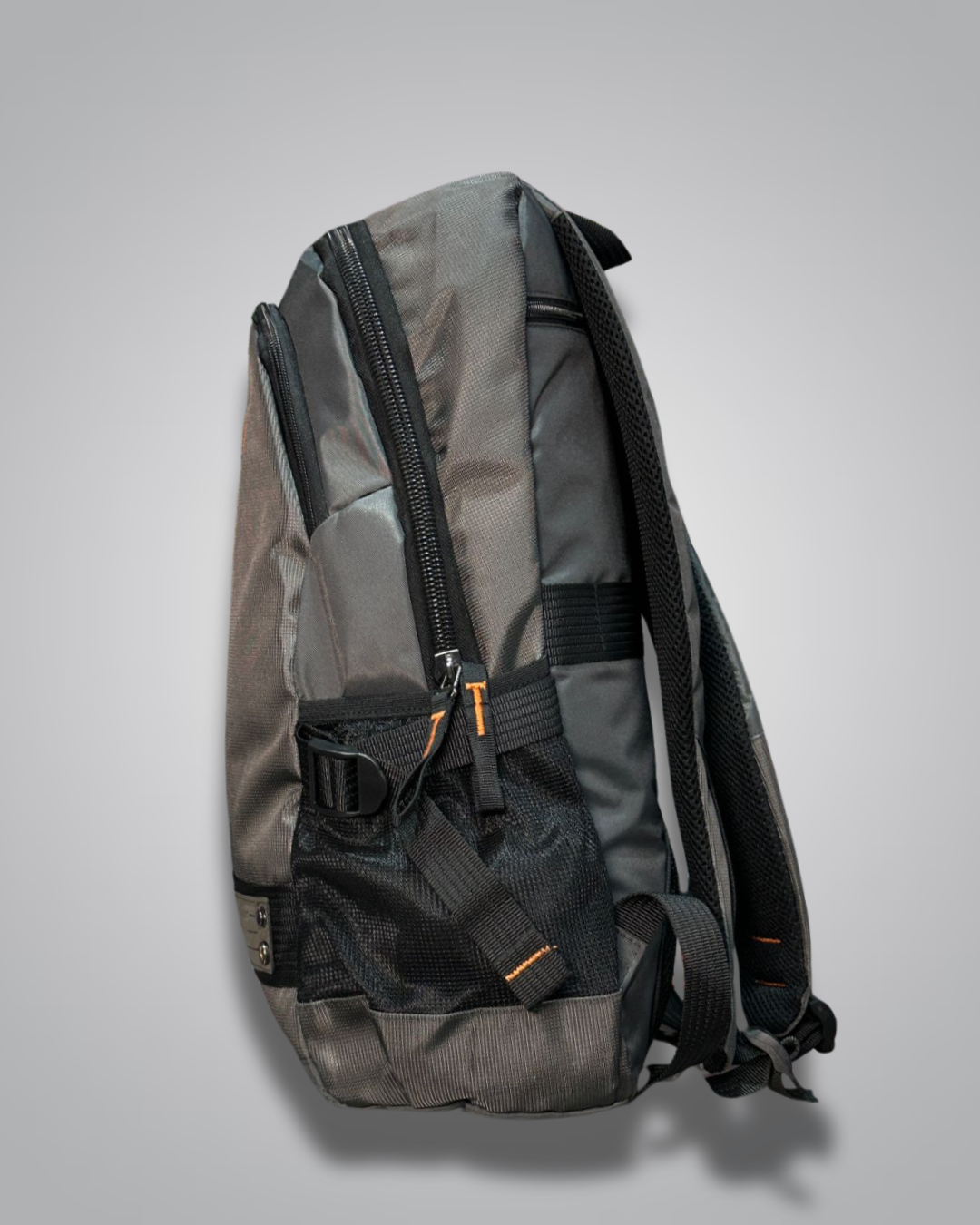 Gray backpack with 'Wepower' logo on a gray background- Valentino Impex