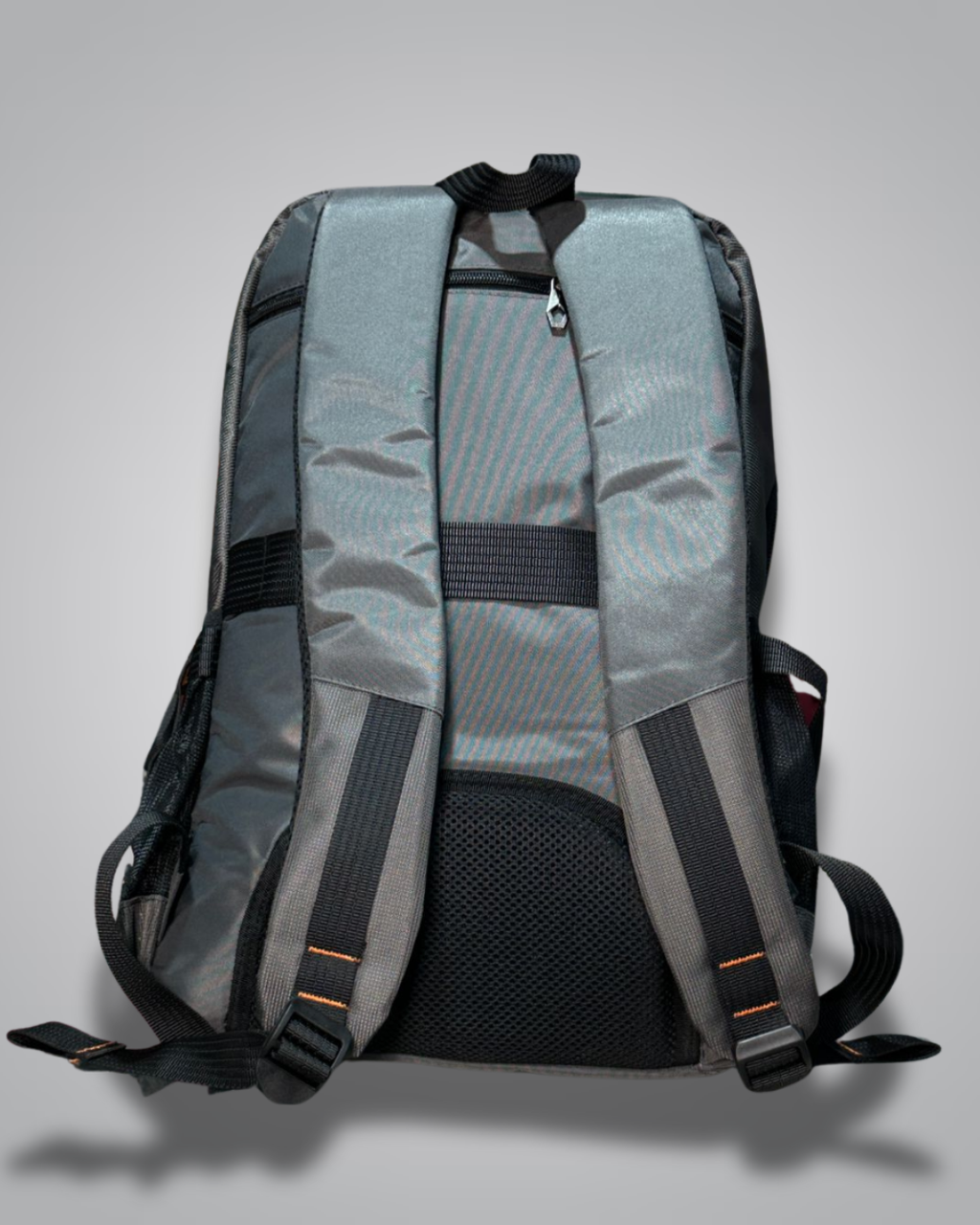 Gray backpack with 'Wepower' logo on a gray background- Valentino Impex