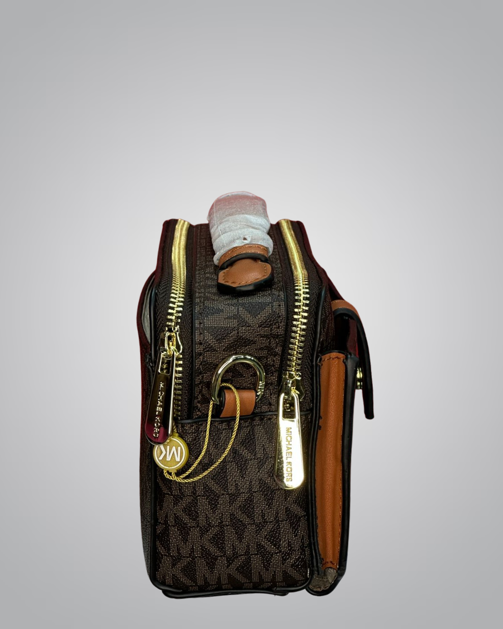 Michael Kors Signature Monogram Chain Strap Shoulder Bag