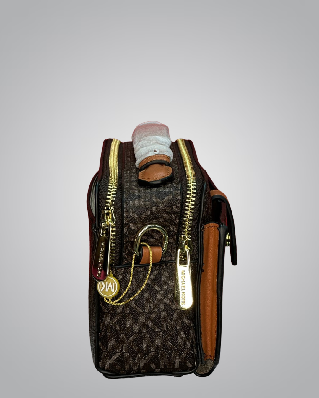 Michael Kors Signature Monogram Chain Strap Shoulder Bag