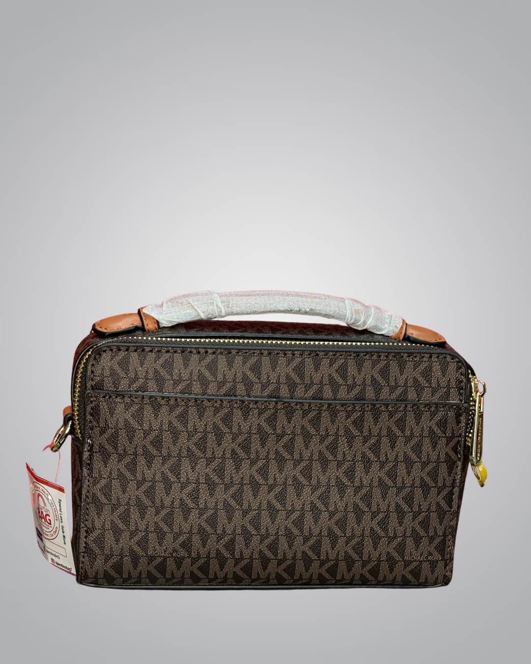 Michael Kors Signature Monogram Chain Strap Shoulder Bag