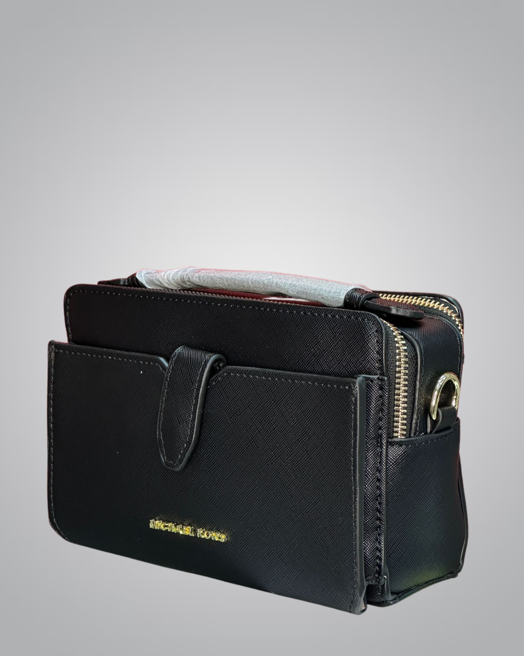 Michael Kors Signature Monogram Chain Strap Shoulder Bag