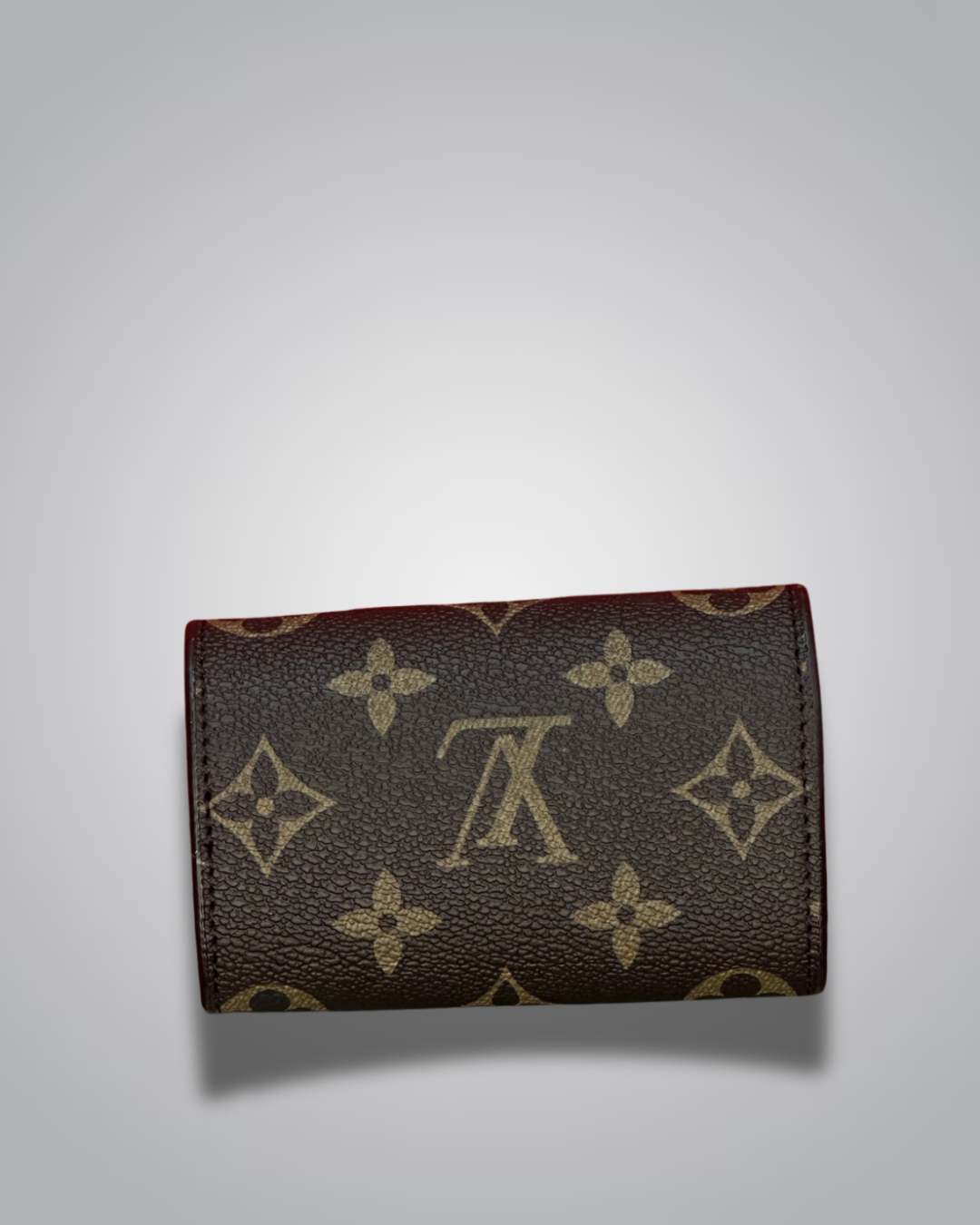 LV-Inspired Monogram Compact Wallet