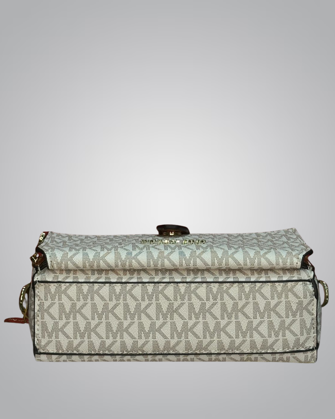 Michael Kors Signature Monogram Chain Strap Shoulder Bag