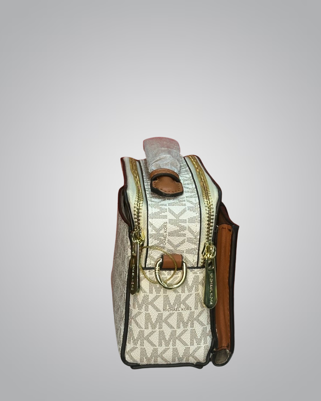 Michael Kors Signature Monogram Chain Strap Shoulder Bag