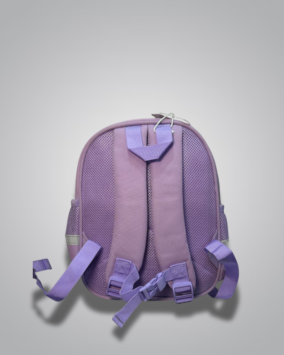 BAYLORBAG purple and pink color-block backpack with pouch for kids- Valentino Impex