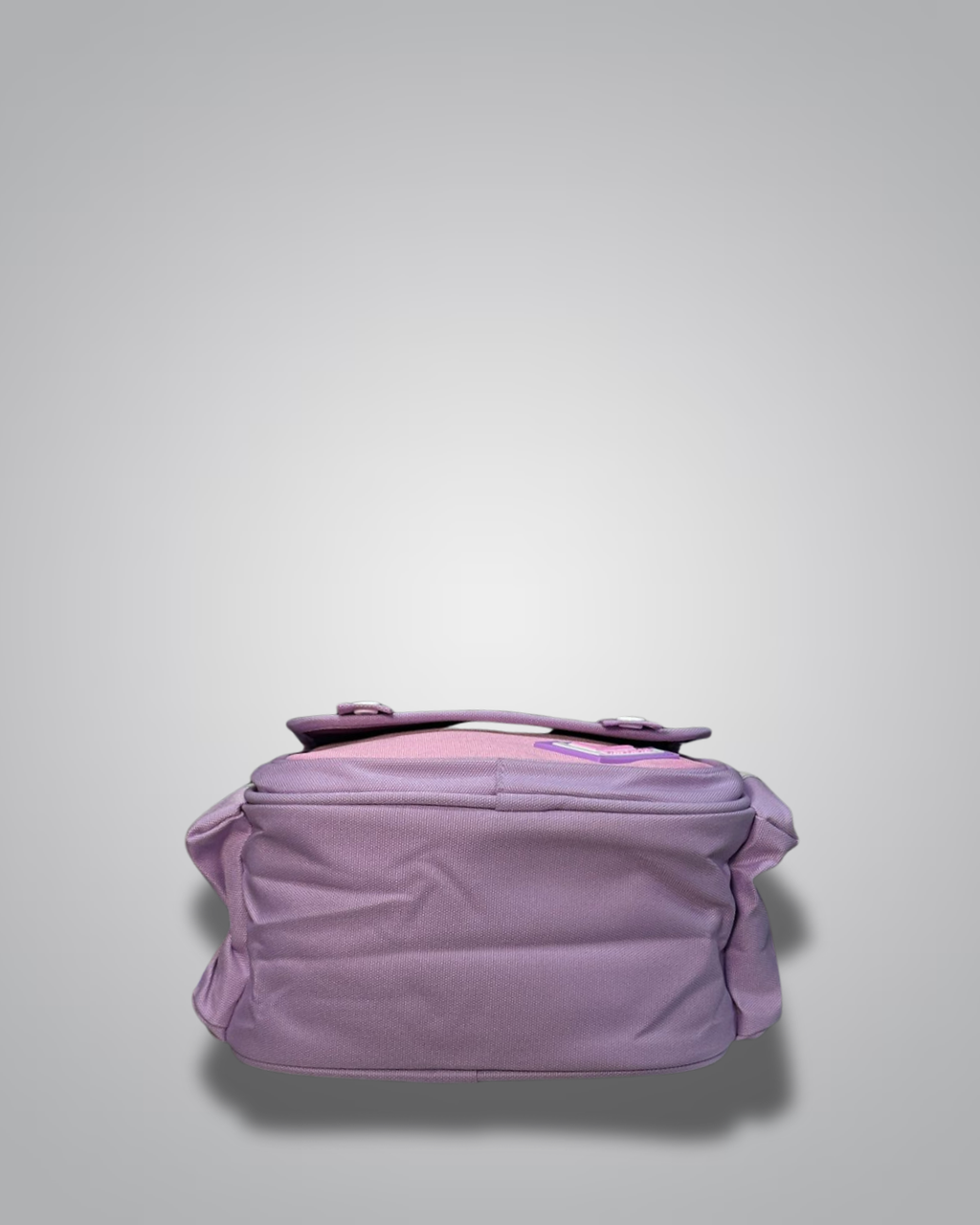 BAYLORBAG purple and pink color-block backpack with pouch for kids- Valentino Impex